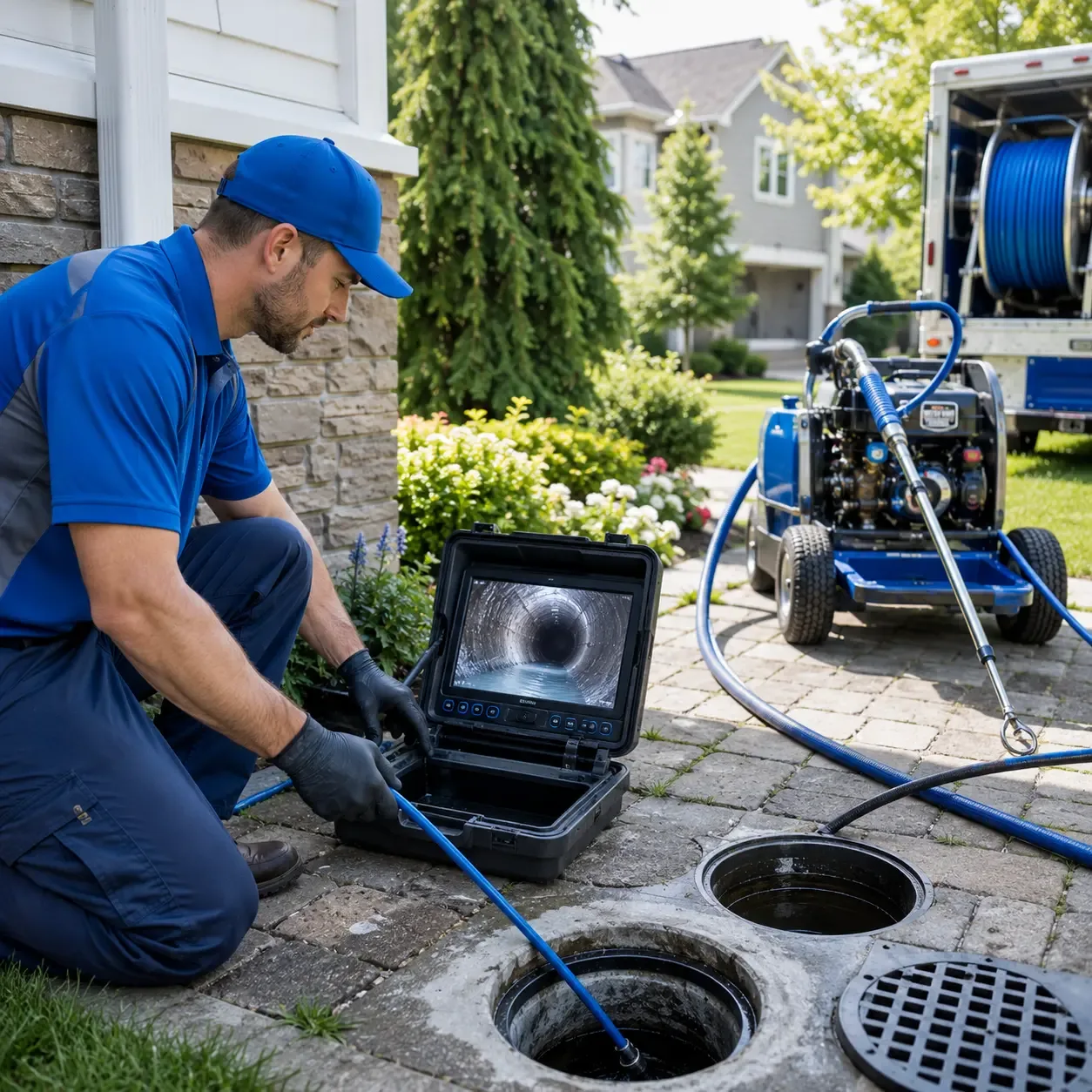 Outdoor drain cleaning professionals serving New Holstein, WI