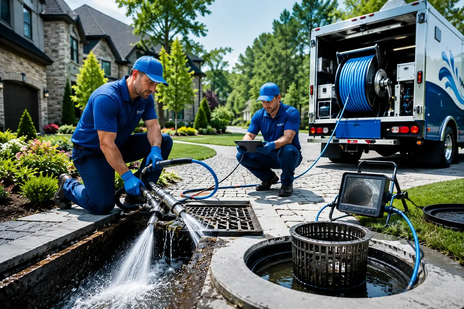Local outdoor drain cleaning professionals in New Holstein, WI